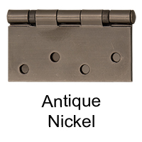 Antique Nickel | Square Hinge